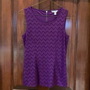 Magenta Blouse with Zipper back